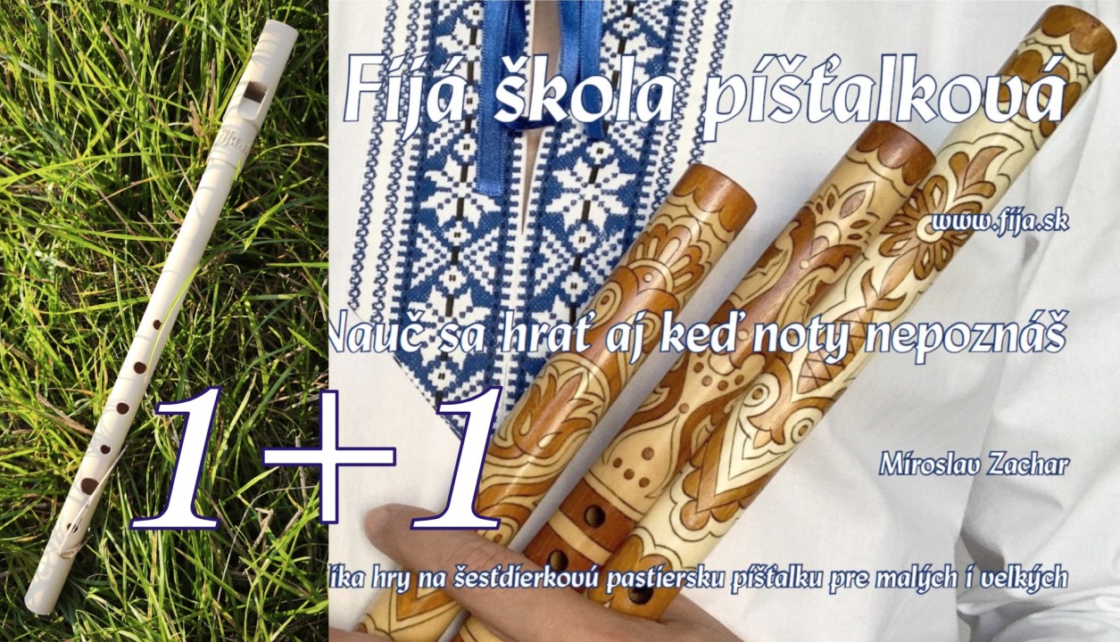 PREDPREDAJ 2v1 Fijá píšťalka šesťdierková (D dur) + Fijá škola píšťalková (BROŽÚRA)